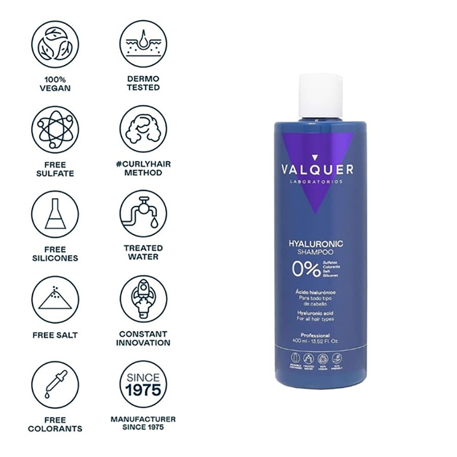 Valquer Valquer Champú ácido Hialurónico 400 Ml 2 Valquer